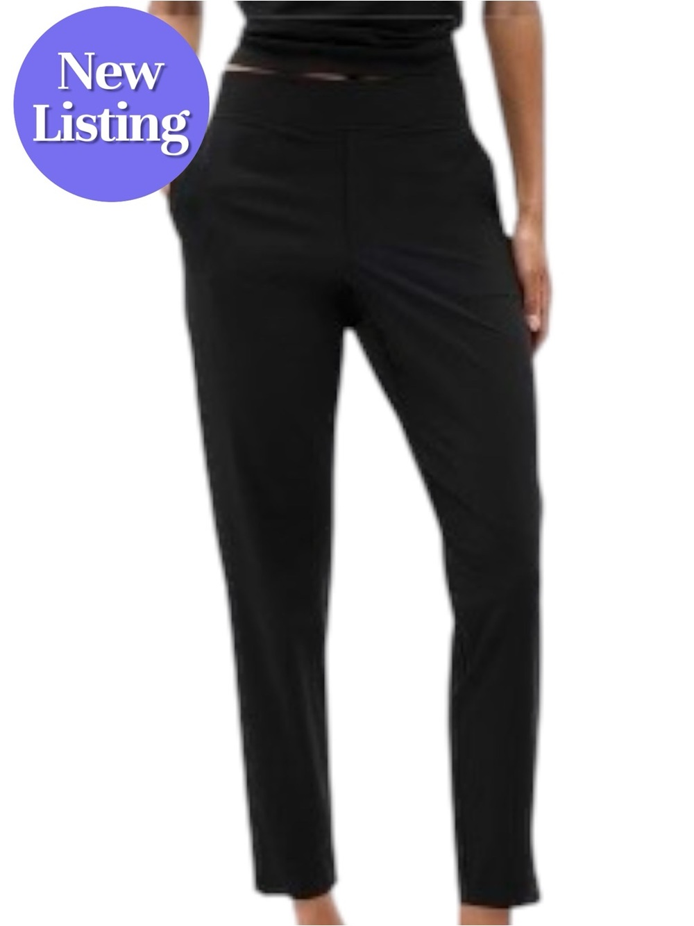 🆕 Athleta Brooklyn Ankle Pant. Black. Size M. New with Tags (NWT)